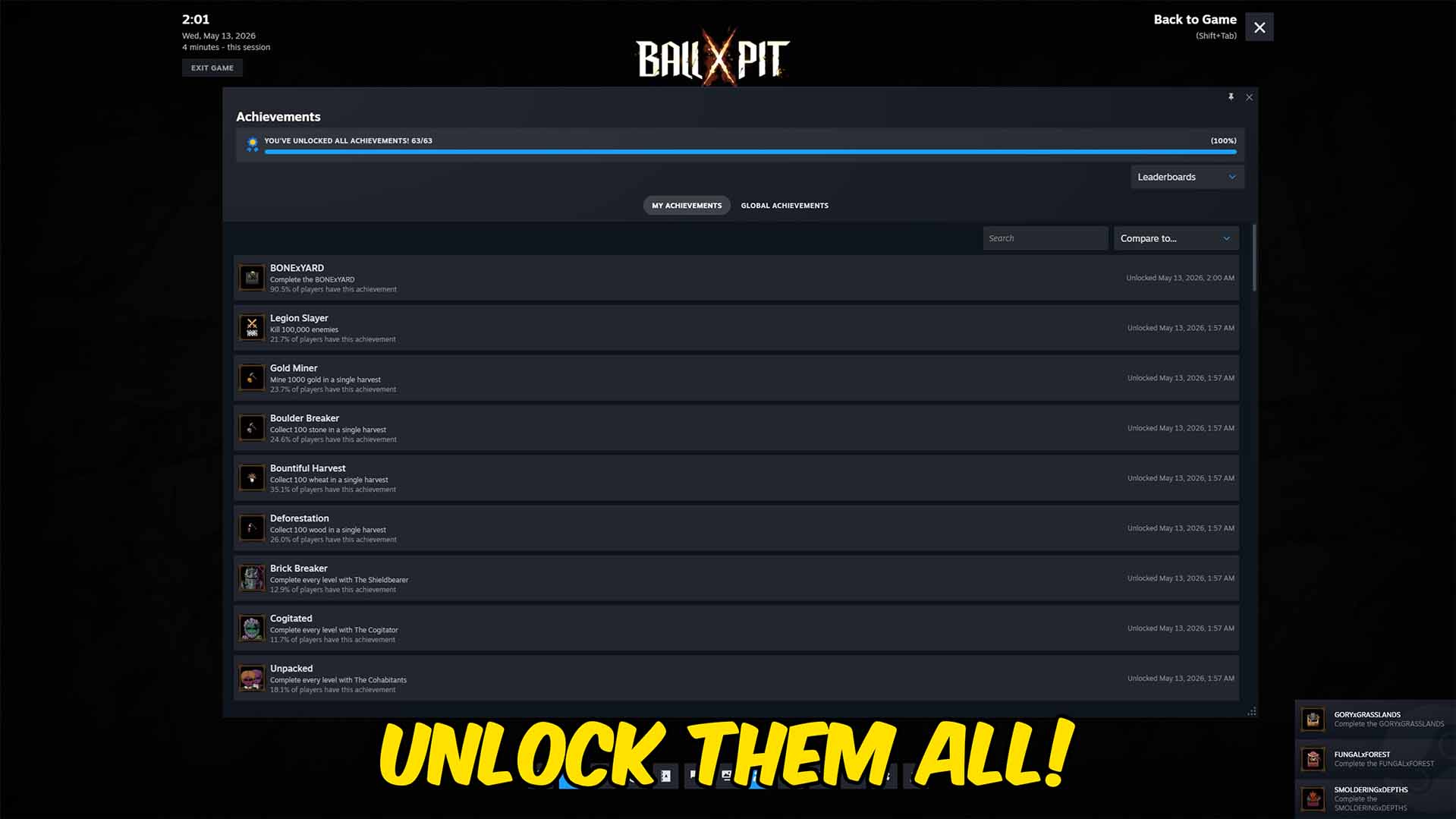 BALL x PIT — Achievement Unlocker (screenshot 2)